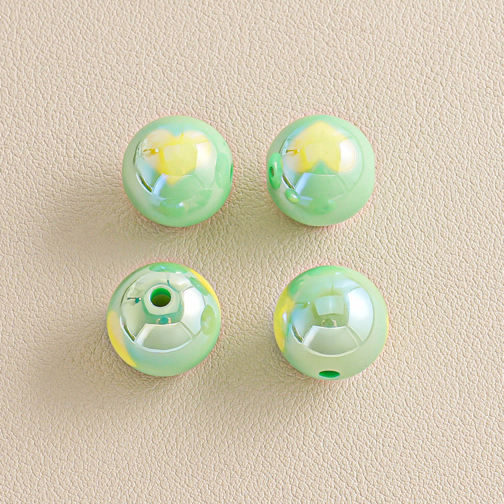16mm Macaron heart beads DIY phone strap, bag chain, keychain, beaded pen