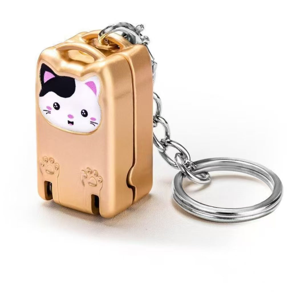 cartoon foldable nail clippers, stainless steel, charm for bag and keychain