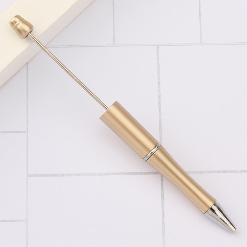 Beaded Ballpoint Pen, UV-Plated Beaded Pen, For Creative DIY