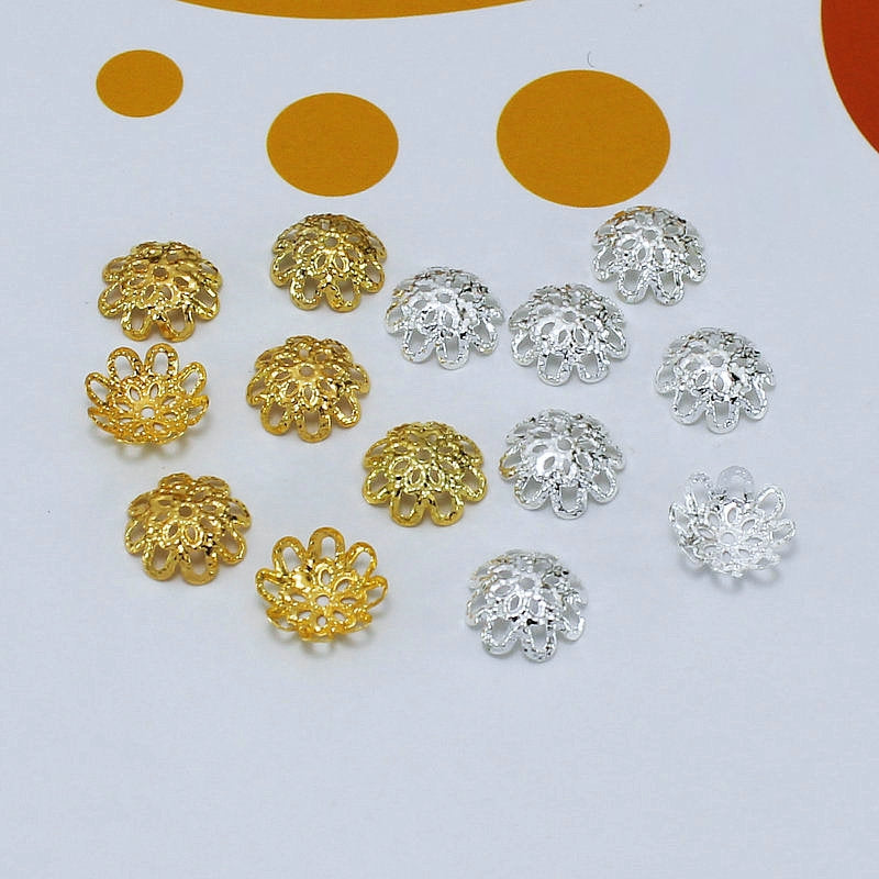 Openwork Floral Cap DIY Handmade Beaded Hat Beaded Jewelry Accessories