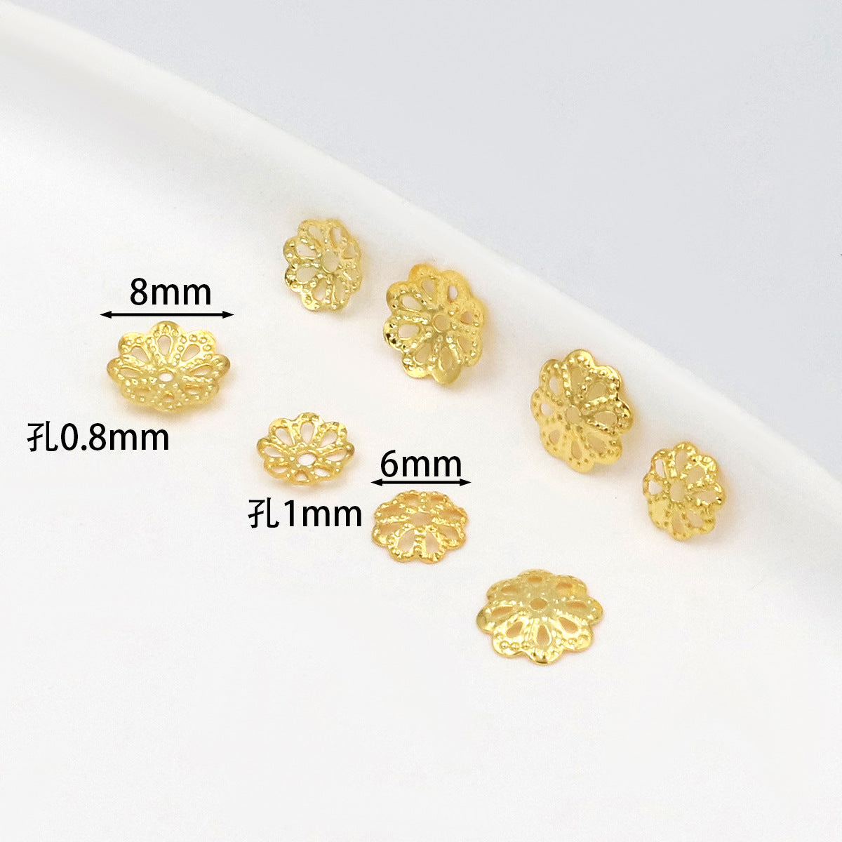Openwork Floral Cap DIY Handmade Beaded Hat Beaded Jewelry Accessories