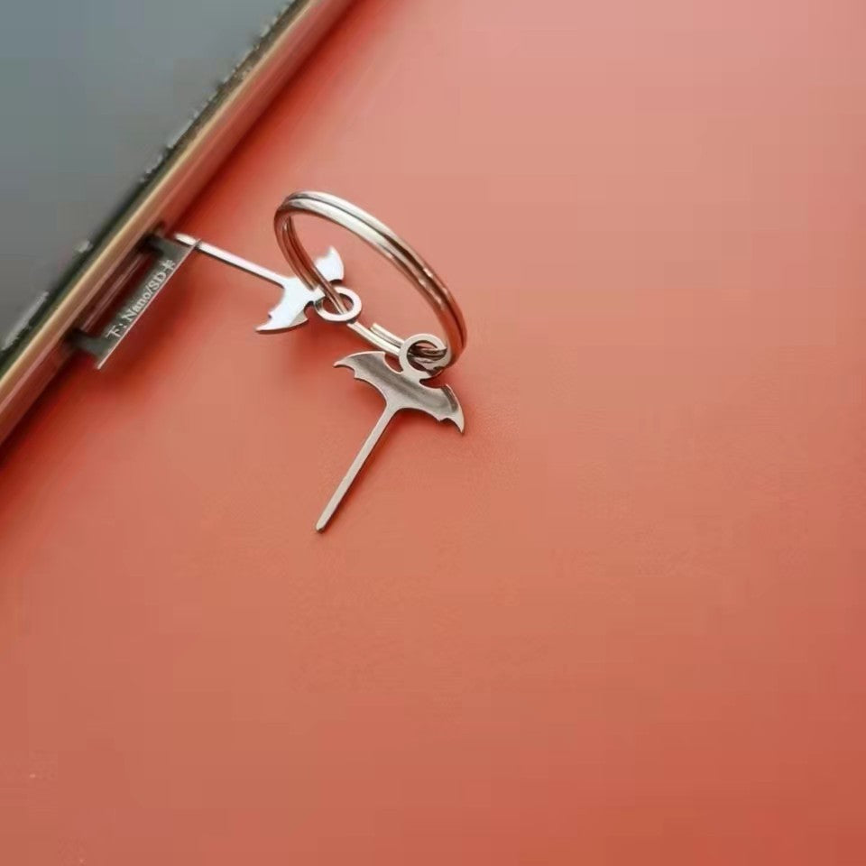 stainless steel SIM card ejector pin 304 compatible with Apple and Android phones