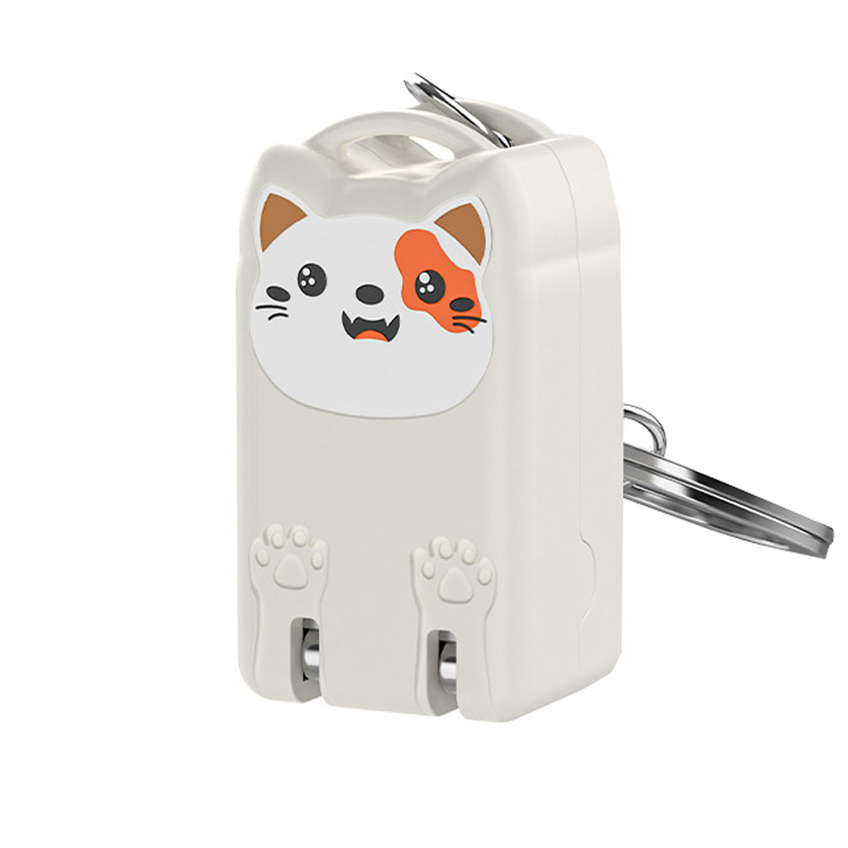 cartoon foldable nail clippers, stainless steel, charm for bag and keychain