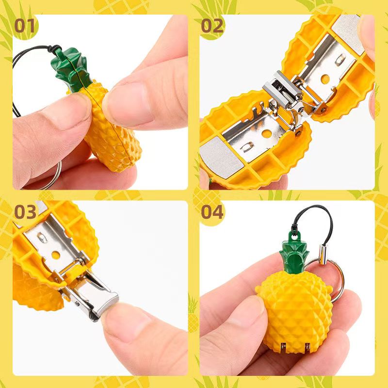 cartoon foldable nail clippers, stainless steel, charm for bag and keychain