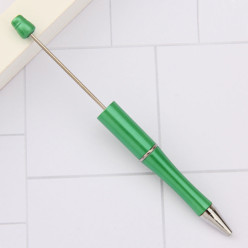 Beaded Ballpoint Pen, UV-Plated Beaded Pen, For Creative DIY