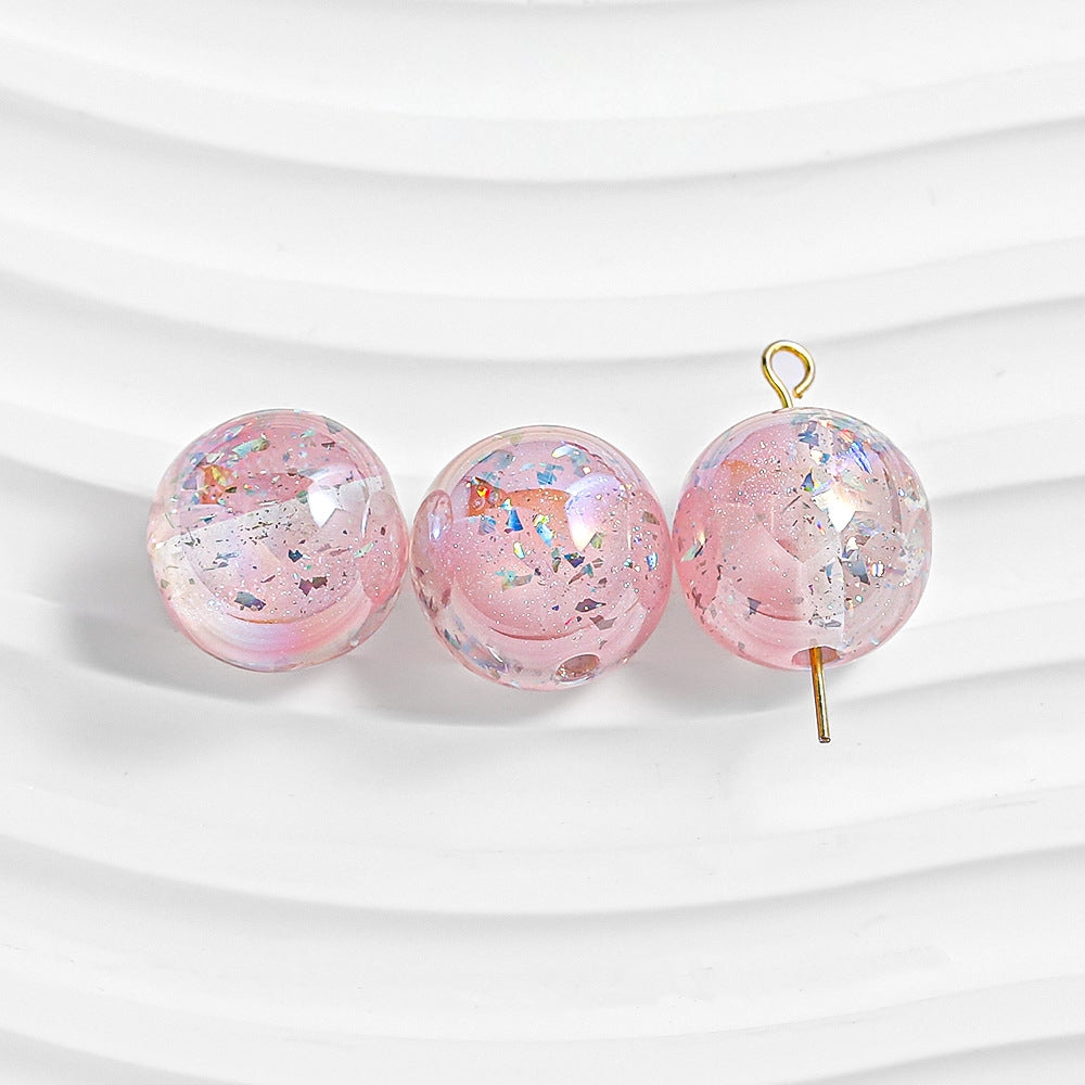 16mm Galaxy bead, Gradient Laser bead DIY Phone Chains, Key Chains, Beadable Pens
