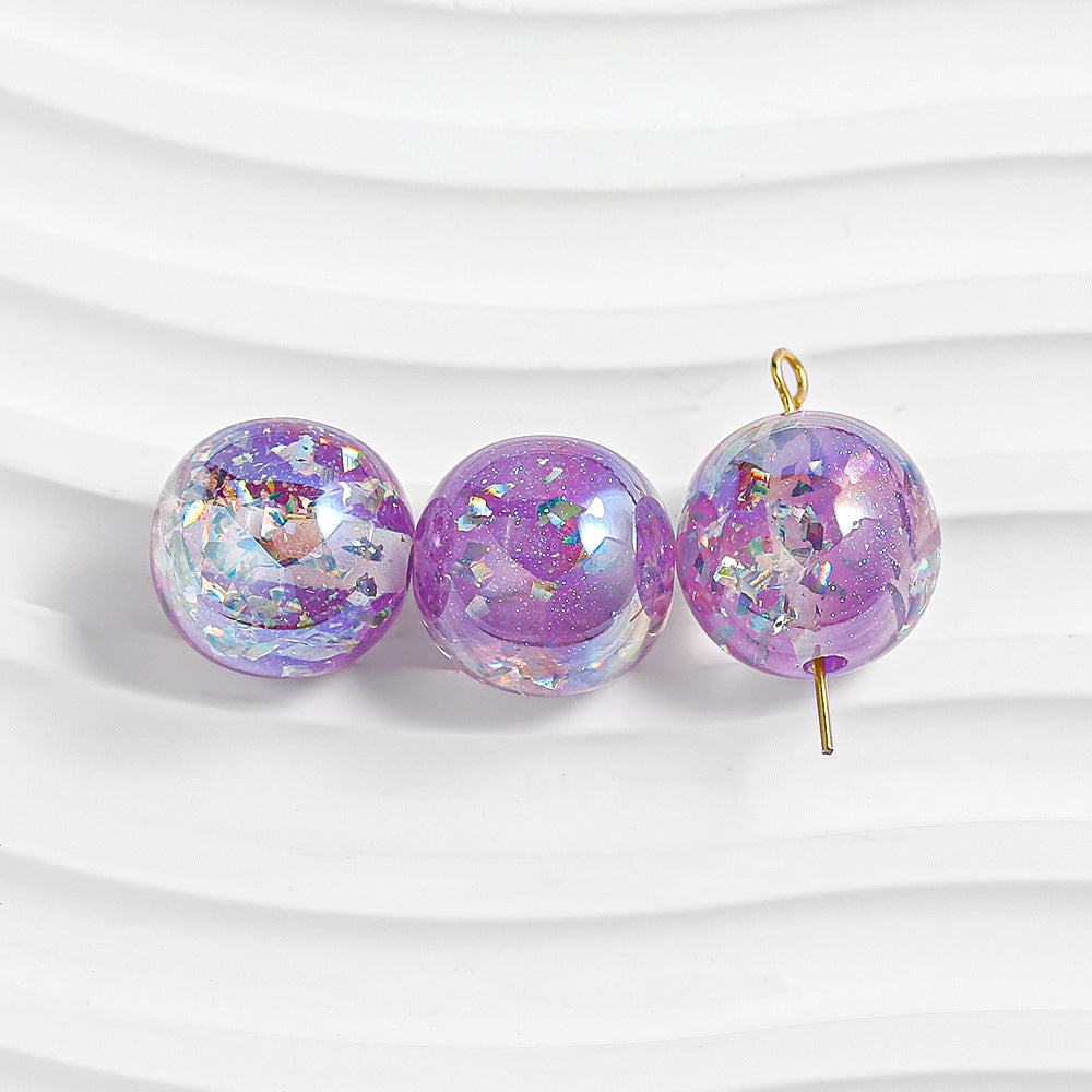 16mm Galaxy bead, Gradient Laser bead DIY Phone Chains, Key Chains, Beadable Pens