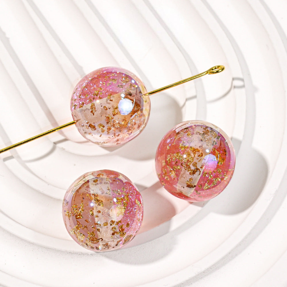 16mm Galaxy bead, Gradient Laser bead DIY Phone Chains, Key Chains, Beadable Pens