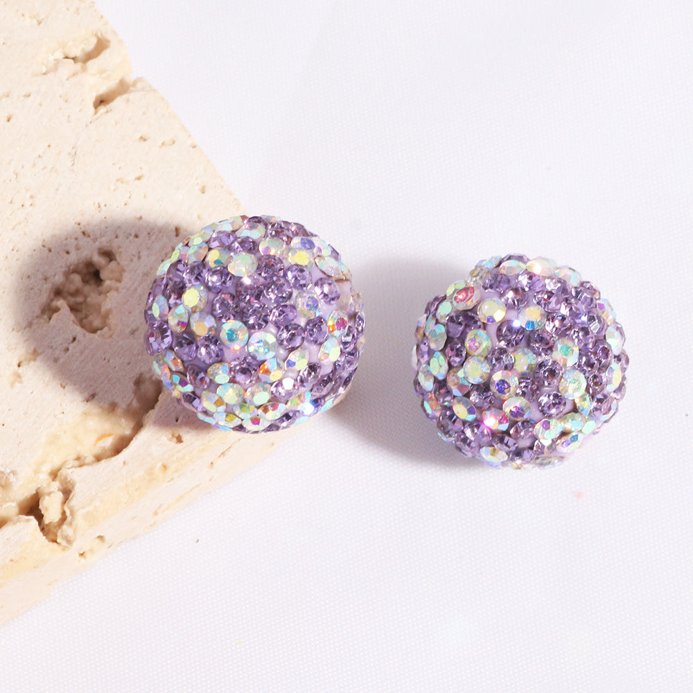 16mm Shimmering Clay Colorful rhinestone Bead DIY Phone Chain, Keychain, Bag Chain and Beadable Pen