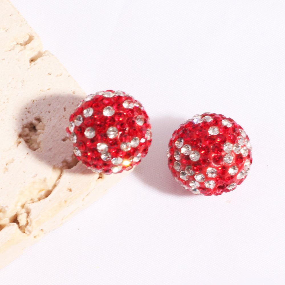 16mm Shimmering Clay Colorful rhinestone Bead DIY Phone Chain, Keychain, Bag Chain and Beadable Pen