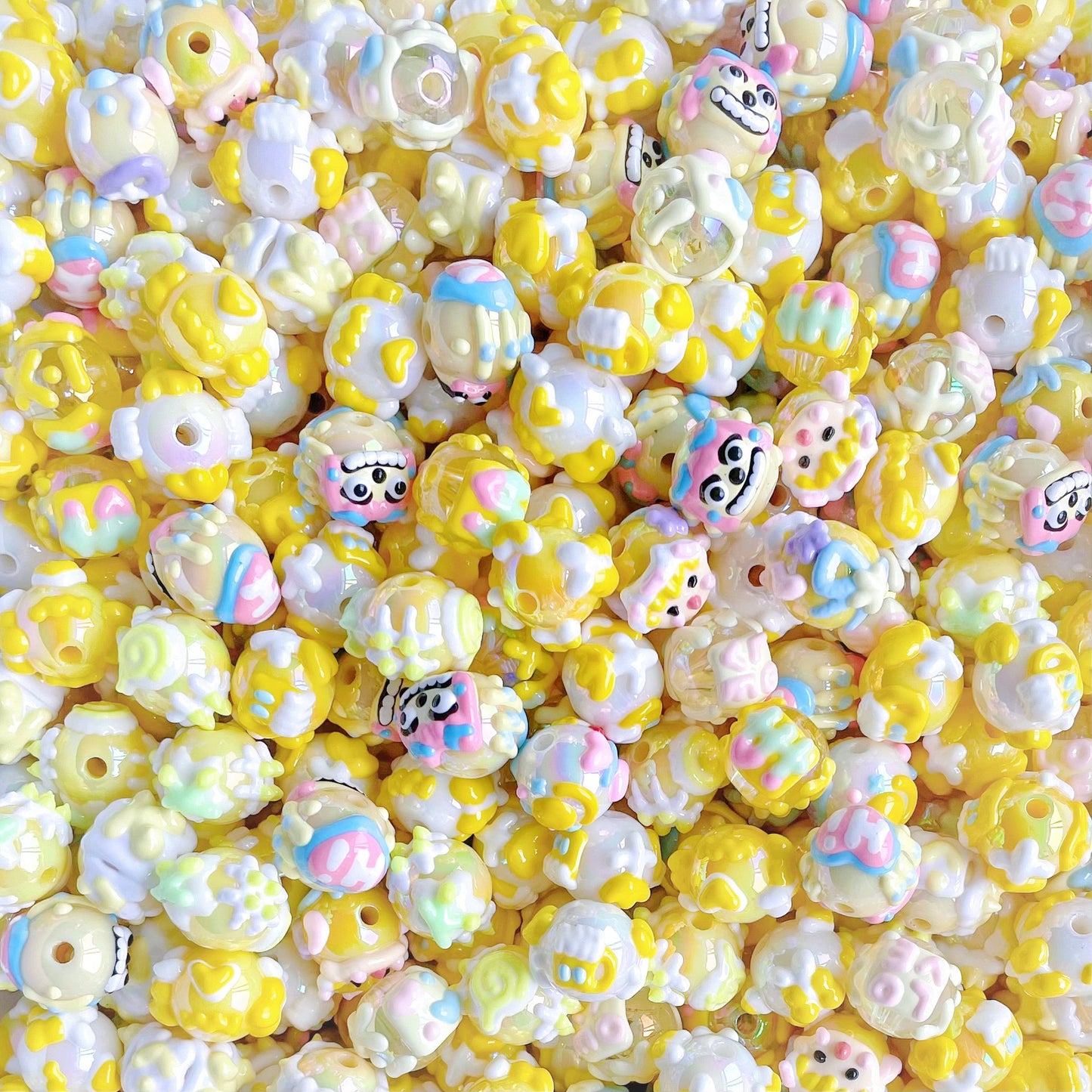 16mm Hand-Painted Beads DIY Phone Strap, Key Chain, Bag Chain, Pen Accessory