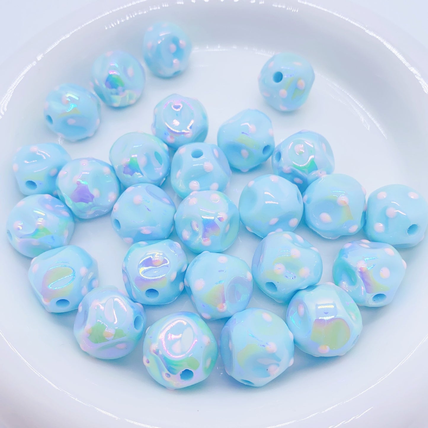 16mm Glow-in-the-Dark Meteorite Bead DIY Phone Strap, Key Chain, Bag Chain, Car Ornament, Beaded Pen