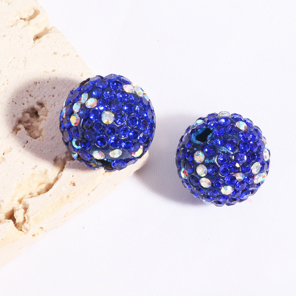 16mm Shimmering Clay Colorful rhinestone Bead DIY Phone Chain, Keychain, Bag Chain and Beadable Pen