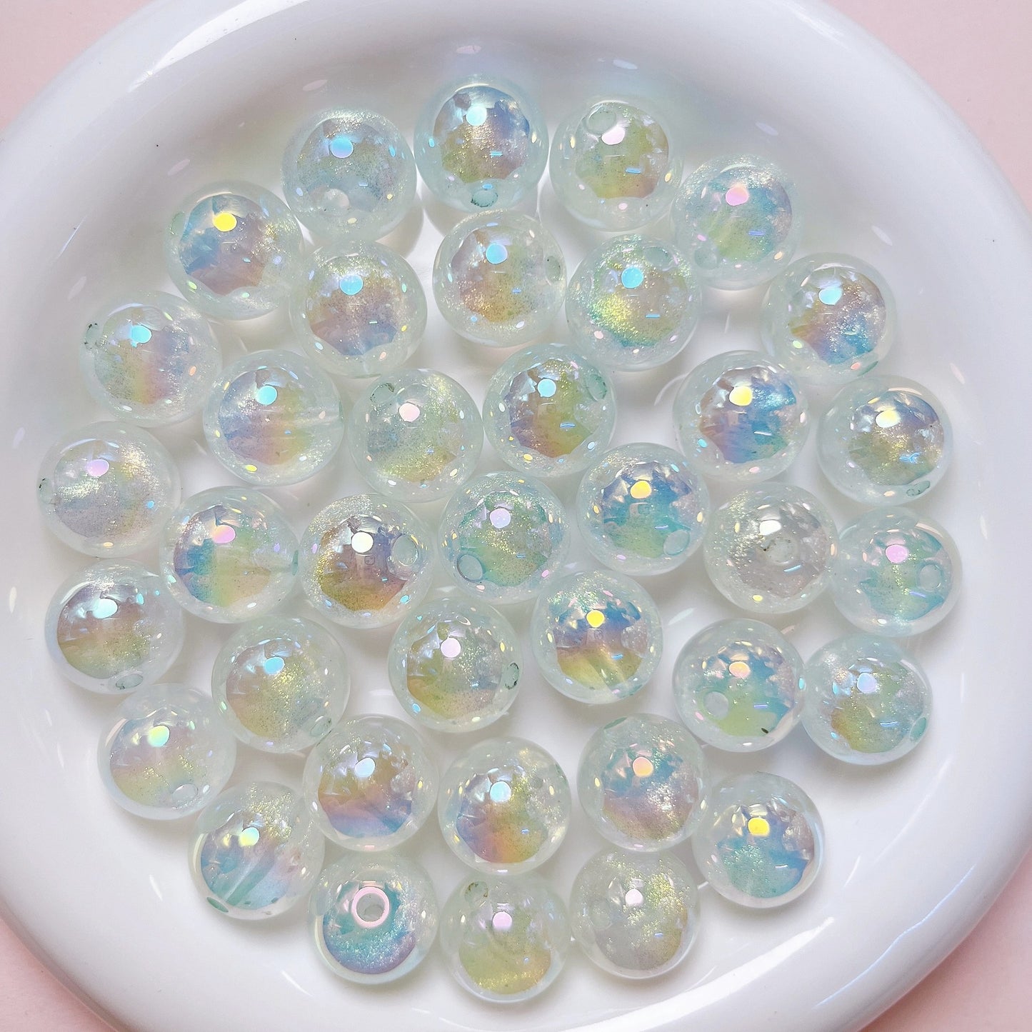 16mm Shimmering Meteor Beads DIY Phone Strap, Key Chain, Bag Chain, Beaded Pen