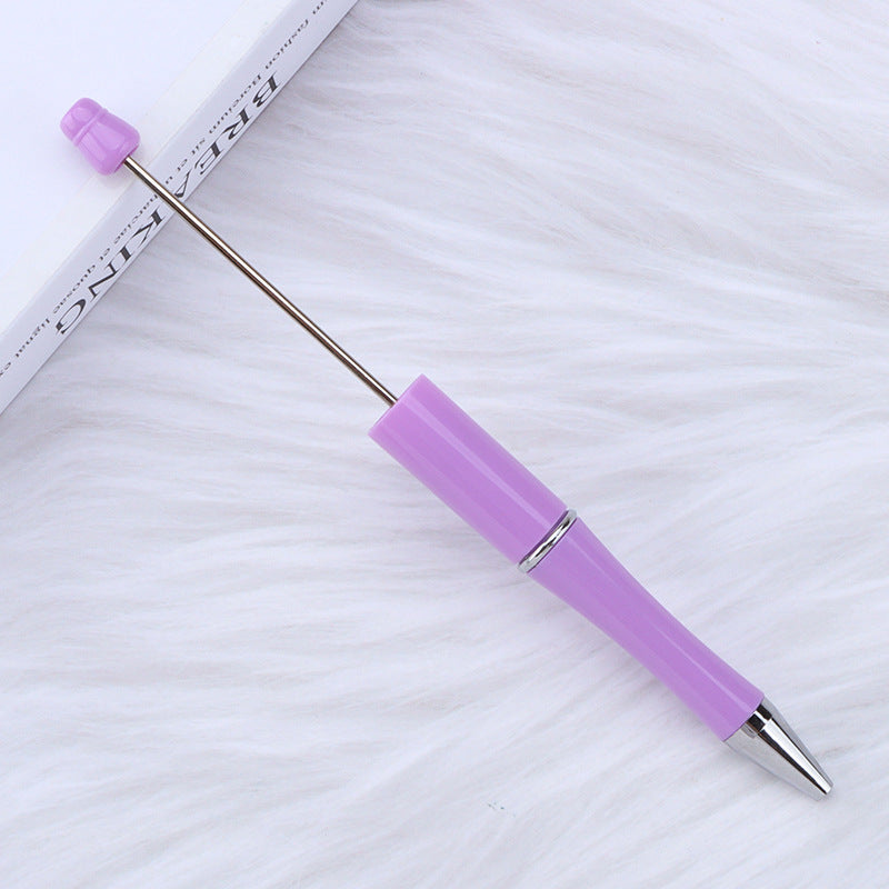 Beaded Ballpoint Pen, UV-Plated Beaded Pen, For Creative DIY