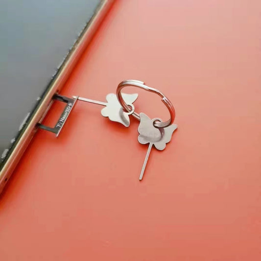 stainless steel SIM card ejector pin 304 compatible with Apple and Android phones