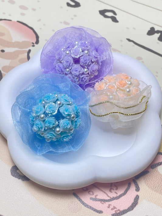 bouquet bead(handmade) for beadable pen, bag charm