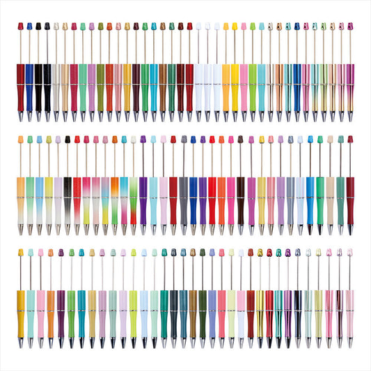 Beaded Ballpoint Pen, UV-Plated Beaded Pen, For Creative DIY