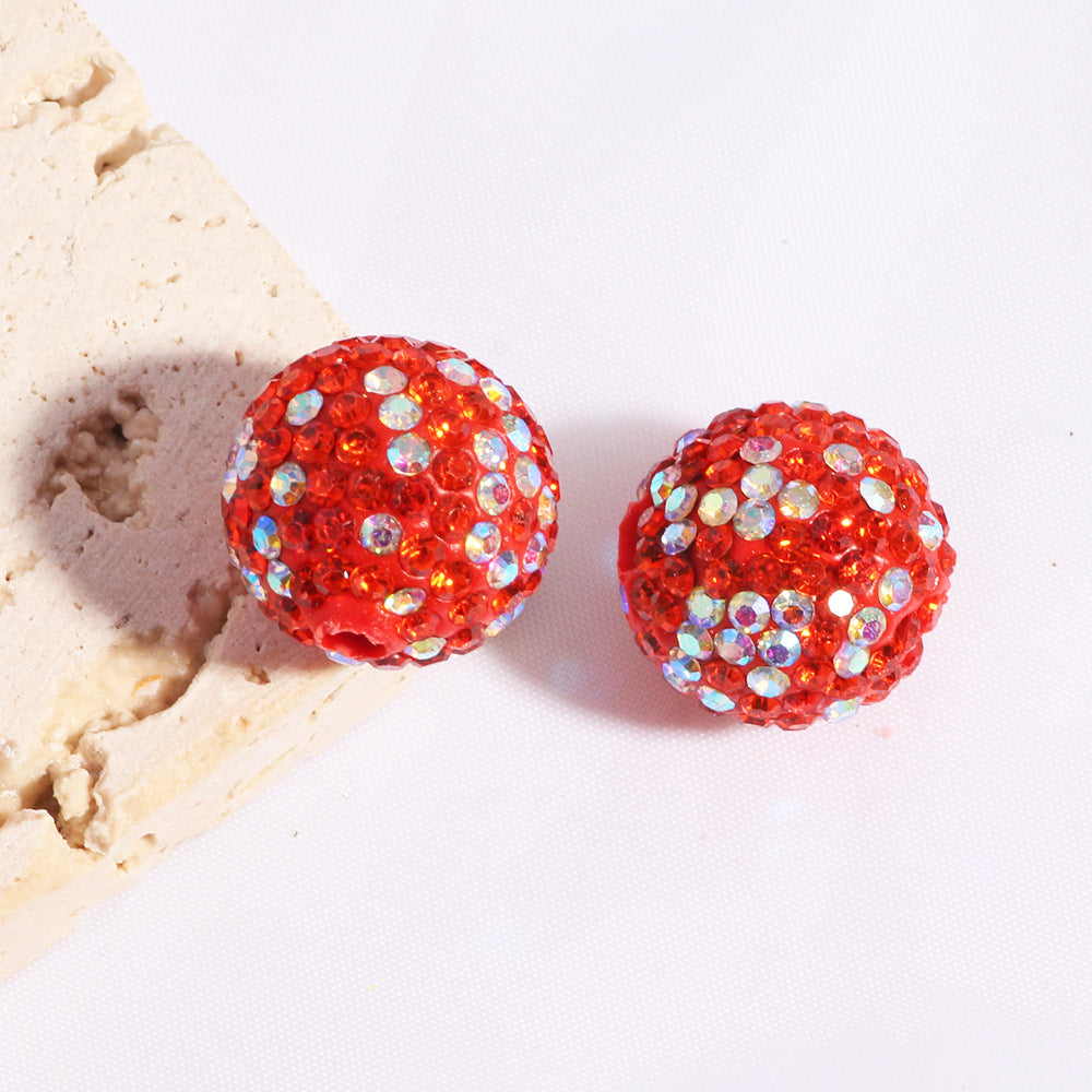 16mm Shimmering Clay Colorful rhinestone Bead DIY Phone Chain, Keychain, Bag Chain and Beadable Pen
