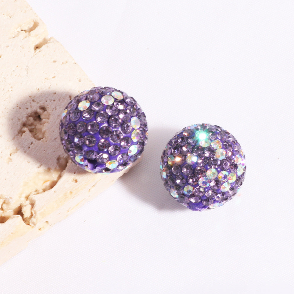 16mm Shimmering Clay Colorful rhinestone Bead DIY Phone Chain, Keychain, Bag Chain and Beadable Pen