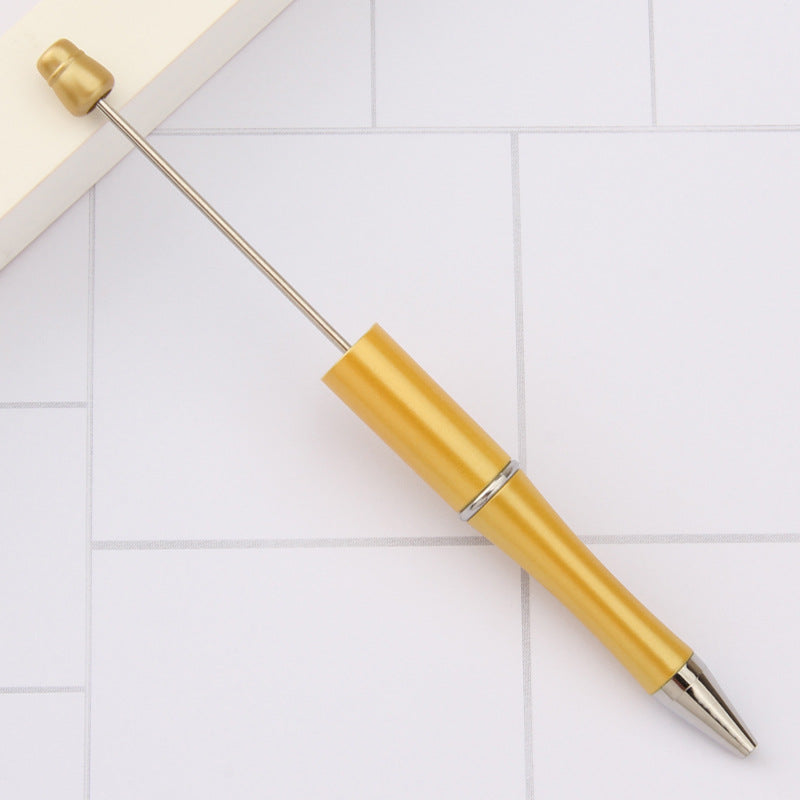 Beaded Ballpoint Pen, UV-Plated Beaded Pen, For Creative DIY